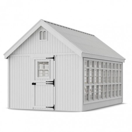 Cottage Co. 10x16 Colonial Gable Wood Greenhouse Kit - (10x16 LCG-PNK)