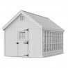 Cottage Co. 10x16 Colonial Gable Wood Greenhouse Kit - (10x16 LCG-PNK)