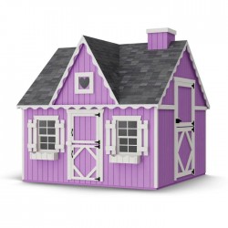 Little Cottage Co. 8x8 Victorian Wood Panelize Playhouse Kit - (8x8 VP-PNK)
