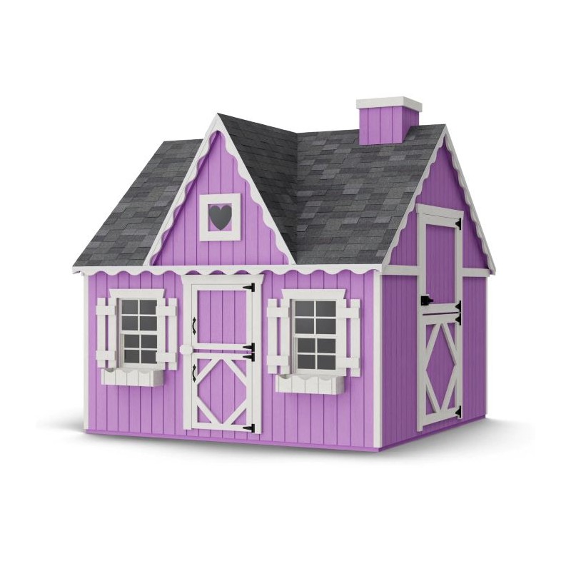 Little Cottage Co. 8x8 Victorian Wood Panelize Playhouse Kit - (8x8 VP-PNK)