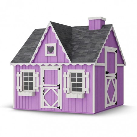 Little Cottage Co. 8x8 Victorian Wood Panelize Playhouse Kit - (8x8 VP-PNK)
