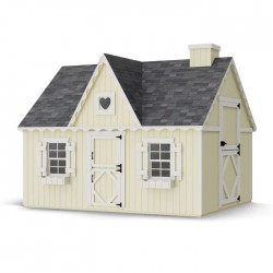 Little Cottage Co. 8x10 Victorian Wood Panelize Playhouse Kit - (8x10 VP-PNK)