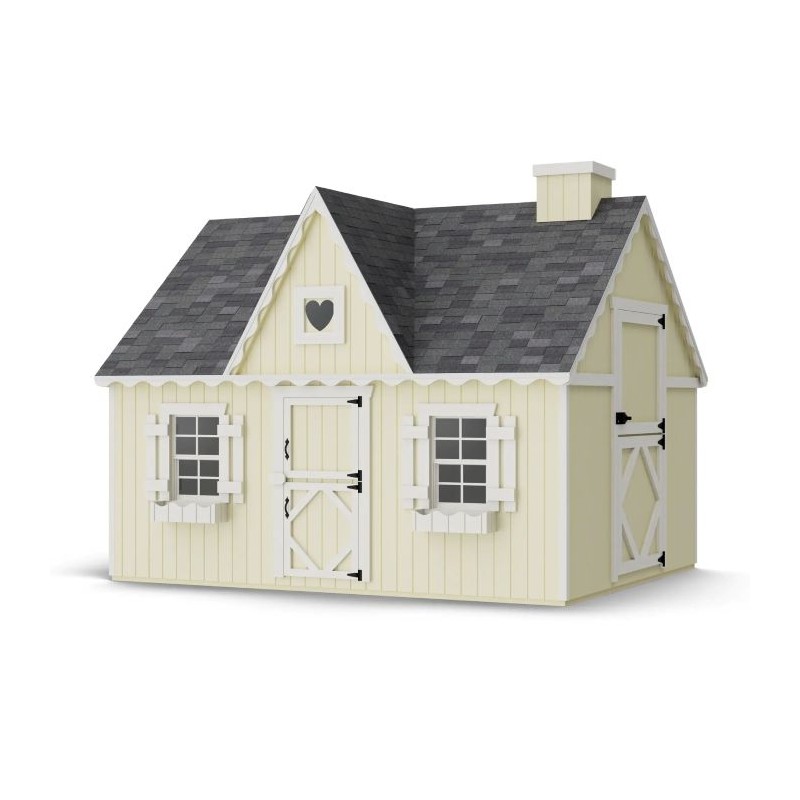 Little Cottage Co. 8x10 Victorian Wood Panelize Playhouse Kit - (8x10 VP-PNK)