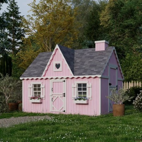 Little Cottage Co. 8x10 Victorian Wood Panelize Playhouse Kit - (8x10 VP-PNK)