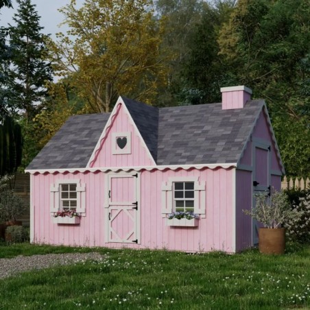 Little Cottage Co. 8x12 Victorian Wood Panelize Playhouse Kit - (8x12 VP-PNK)