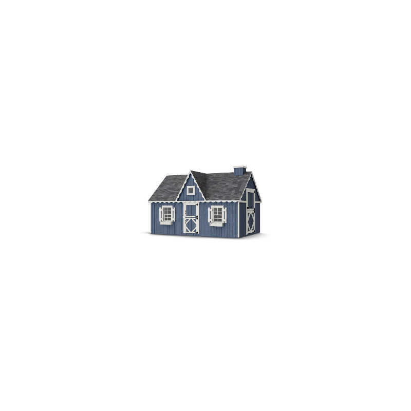 Little Cottage Co. 8x12 Victorian Wood Panelize Playhouse Kit - (8x12 VP-PNK)