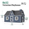 Little Cottage Co. 8x12 Victorian Wood Panelize Playhouse Kit - (8x12 VP-PNK)