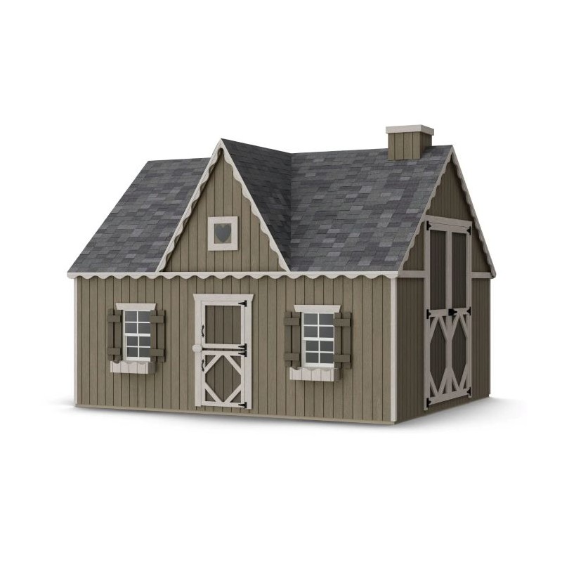 Little Cottage Co. 10x12 Victorian Wood Panelize Playhouse Kit - (10x12 VP-PNK)