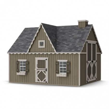 Little Cottage Co. 10x12 Victorian Wood Panelize Playhouse Kit - (10x12 VP-PNK)