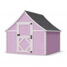 Little Cottage Co. 8x8 Gingerbread Cottage Wood Playhouse Kit - (8x8 GBP-PNK)