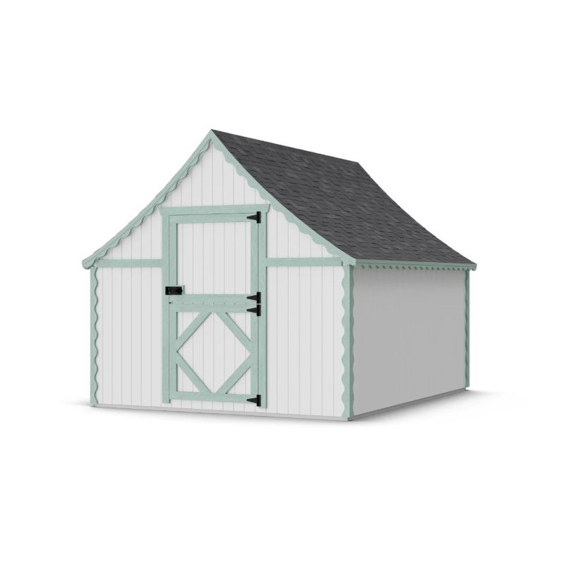 Little Cottage Co. 8x10 Gingerbread Cottage Wood Playhouse Kit - (8x10 GBP-PNK)