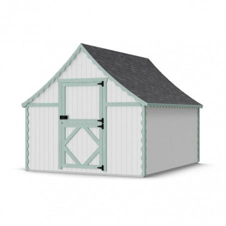 Little Cottage Co. 8x10 Gingerbread Cottage Wood Playhouse Kit - (8x10 GBP-PNK)
