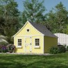 Little Cottage Co. 8x10 Gingerbread Cottage Wood Playhouse Kit - (8x10 GBP-PNK)