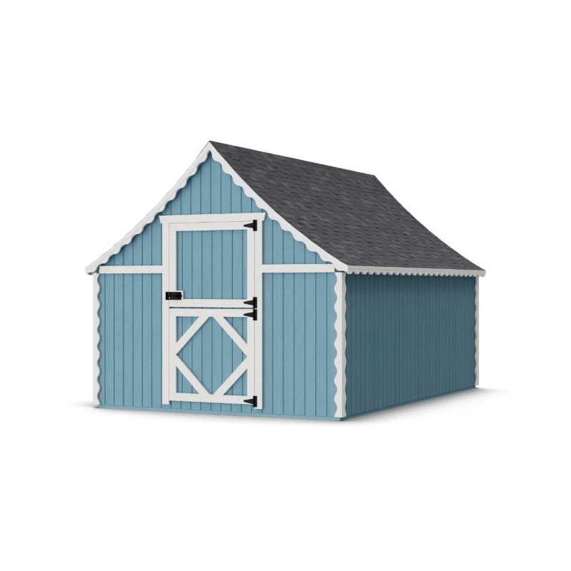 Little Cottage Co. 8x12 Gingerbread Cottage Wood Playhouse Kit - (8x12 GBP-PNK)
