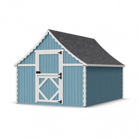 Little Cottage Co. 8x12 Gingerbread Cottage Wood Playhouse Kit - (8x12 GBP-PNK)