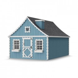 Little Cottage Co. 8x12 Gingerbread Cottage Wood Playhouse Kit - (8x12 GBP-PNK)