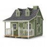 Little Cottage Co. 9x8 Pennfield Cottage Wood Playhouse Kit with Porch - (9x8 PC-PNK)