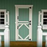 Little Cottage Co. 11x10 Craftsman Wood Playhouse Kit with Porch & Slide - (11x10 CMP-PNK)