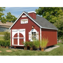Little Cottage Co. 8x8 Firehouse Wood Playhouse Kit - (8x8 FHP-PNK)
