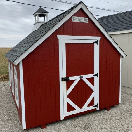 Little Cottage Co. 8x8 Stratford Schoolhouse Wood Playhouse Kit - (8x8 SSH-PNK)