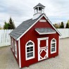 Little Cottage Co. 8x8 Stratford Schoolhouse Wood Playhouse Kit - (8x8 SSH-PNK)