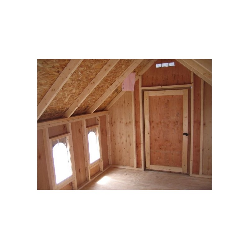 Little Cottage Co. 8x10 Stratford Schoolhouse Wood Playhouse Kit - (8x10 SSH-PNK)