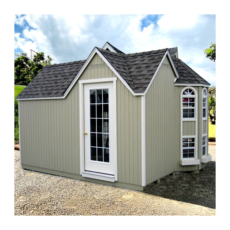 Little Cottage Co. 10x16 Grand Portico Large Mansion Wood Playhouse Kit - (10x16 GPM-PNK)