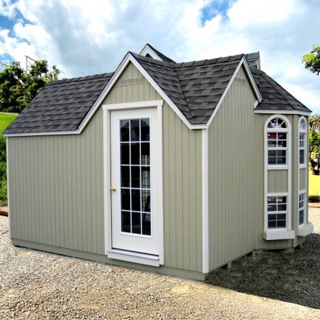 Little Cottage Co. 10x16 Grand Portico Large Mansion Wood Playhouse Kit - (10x16 GPM-PNK)