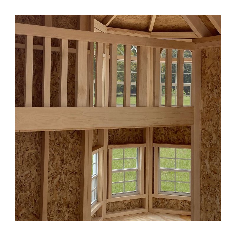 Little Cottage Co. 10x16 Grand Portico Large Mansion Wood Playhouse Kit - (10x16 GPM-PNK)