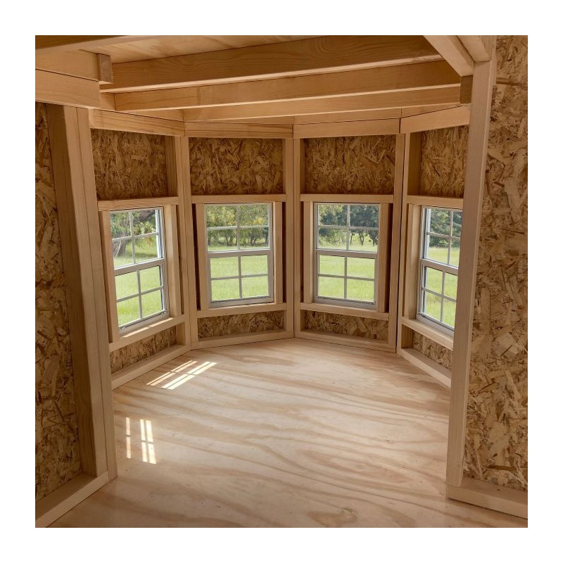Little Cottage Co. 10x16 Grand Portico Large Mansion Wood Playhouse Kit - (10x16 GPM-PNK)