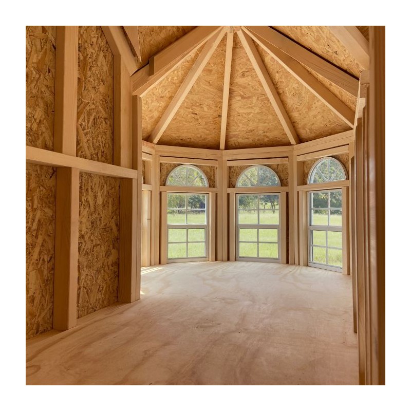 Little Cottage Co. 10x16 Grand Portico Large Mansion Wood Playhouse Kit - (10x16 GPM-PNK)
