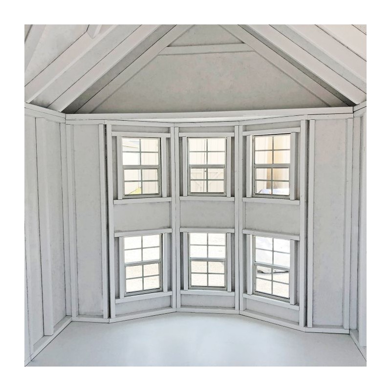 Little Cottage Co. 8x16 Sara's Victorian Large Mansion Wood Playhouse Kit - (8x16 SVM-PNK)