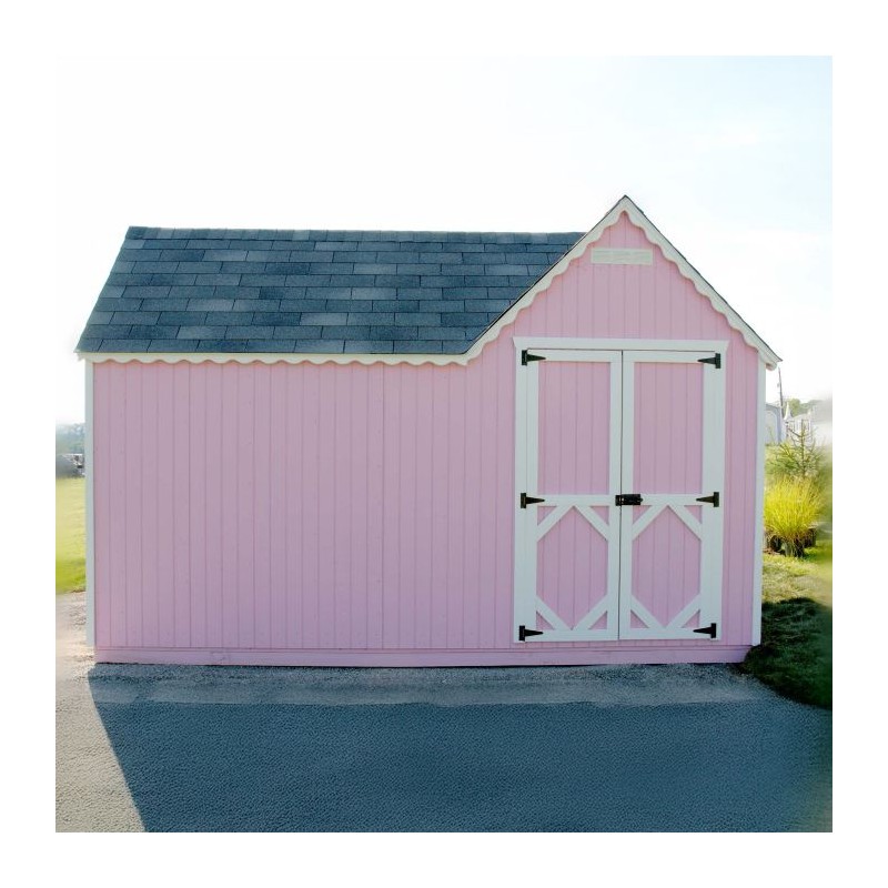 Little Cottage Co. 8x16 Sara's Victorian Large Mansion Wood Playhouse Kit - (8x16 SVM-PNK)