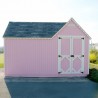 Little Cottage Co. 8x16 Sara's Victorian Large Mansion Wood Playhouse Kit - (8x16 SVM-PNK)