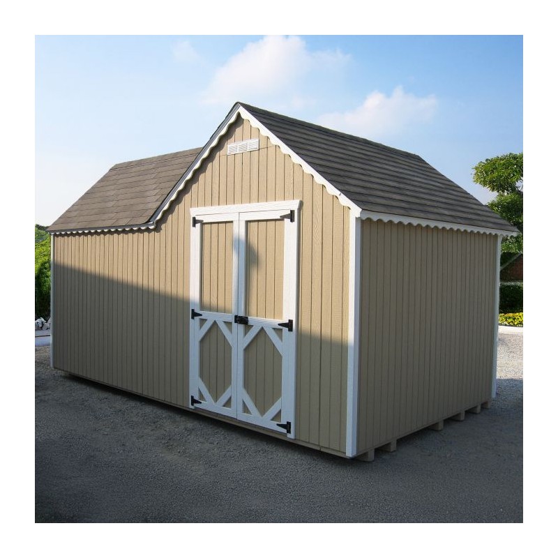 Little Cottage Co. 8x16 Sara's Victorian Large Mansion Wood Playhouse Kit - (8x16 SVM-PNK)