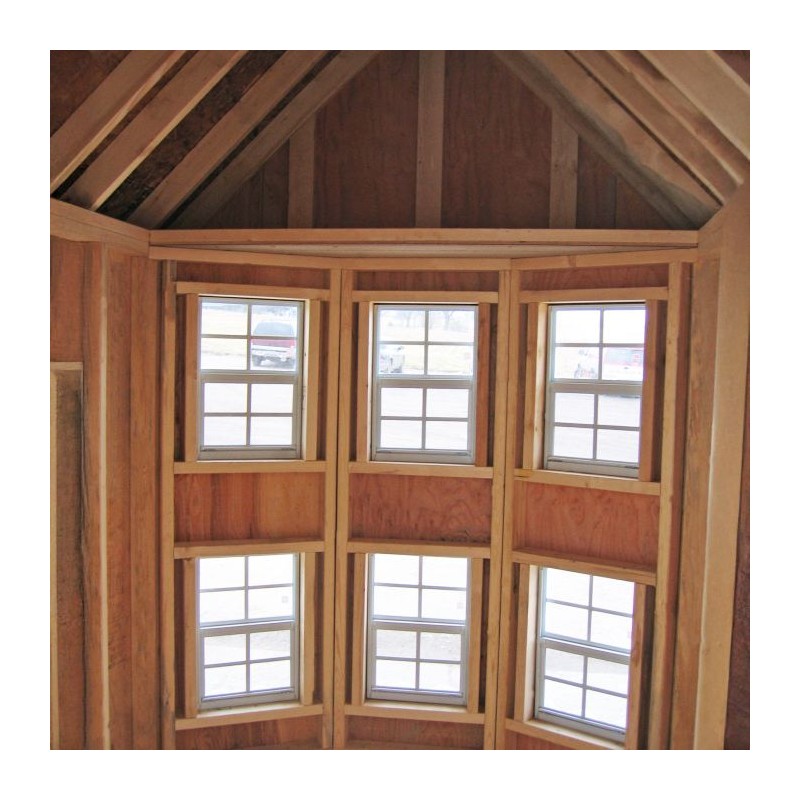 Little Cottage Co. 8x16 Sara's Victorian Large Mansion Wood Playhouse Kit - (8x16 SVM-PNK)(