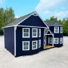 Little Cottage Co. 10x18 Sara's Victorian Large Mansion Wood Playhouse Kit - (10x18 SVM-PNK)