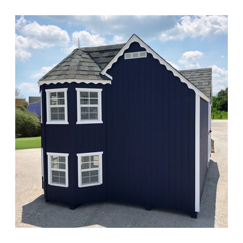 Little Cottage Co. 10x18 Sara's Victorian Large Mansion Wood Playhouse Kit - (10x18 SVM-PNK)
