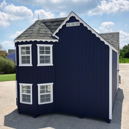 Little Cottage Co. 10x18 Sara's Victorian Large Mansion Wood Playhouse Kit - (10x18 SVM-PNK)