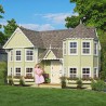 Little Cottage Co. 10x18 Sara's Victorian Large Mansion Wood Playhouse Kit - (10x18 SVM-PNK)