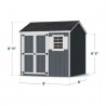 Little Cottage Co. 8x8 Value Workshop Wood Storage Shed Kit - (8x8 VWS-PC)