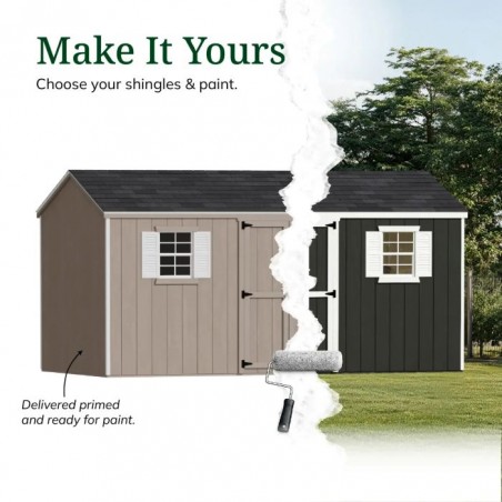 Little Cottage Co. 8x16 Value Workshop Wood Storage Shed Kit - (8x16 VWS-PC)