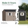 Little Cottage Co. 8x16 Value Workshop Wood Storage Shed Kit - (8x16 VWS-PC)