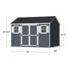 Little Cottage Co. 10x12 Value Workshop Wood Storage Shed Kit - (10x12 VWS-PC)