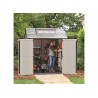 Rubbermaid 7x7 Resin Storage Shed Kit - Brown (2119053)