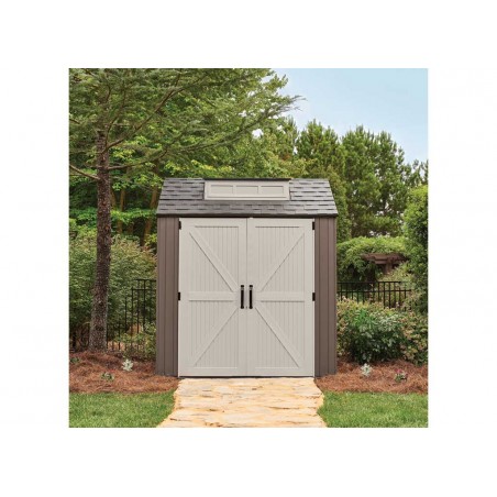 Rubbermaid 7x7 Resin Storage Shed Kit - Brown (2119053)