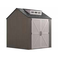 Rubbermaid 7x7 Resin Storage Shed Kit - Brown (2119053)