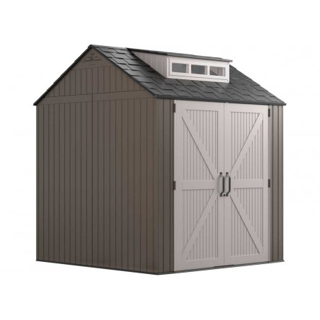 Rubbermaid 7x7 Resin Storage Shed Kit - Brown (2119053)