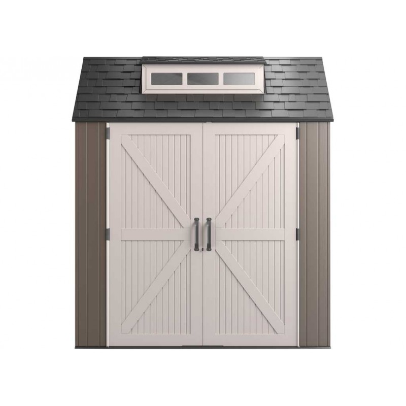 Rubbermaid 7x7 Resin Storage Shed Kit - Brown (2119053)