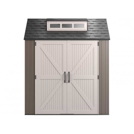 Rubbermaid 7x7 Resin Storage Shed Kit - Brown (2119053)
